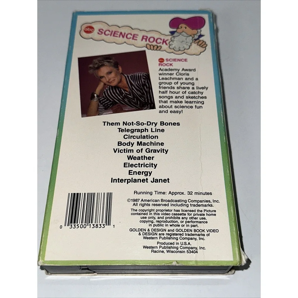School House Rock! Science Rock (VHS, 1987) •ABC• Golden Book‎ Video